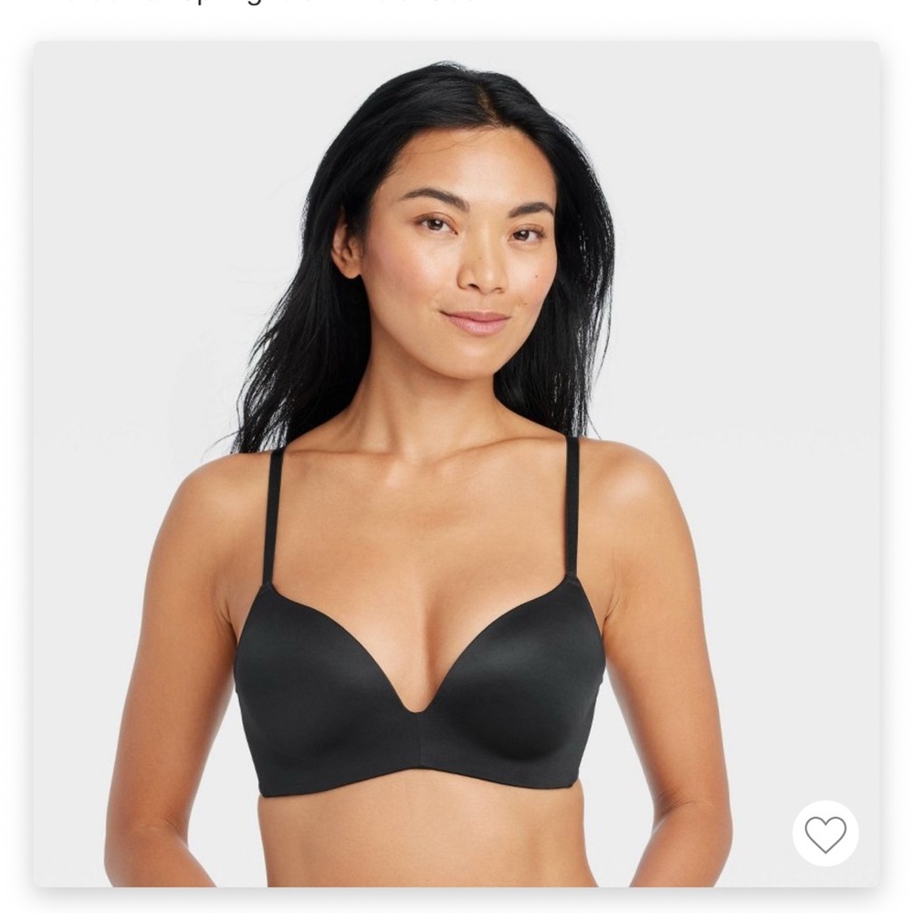 Auden Black Wireless Bra with Adjustable Straps